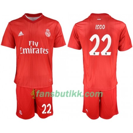 Fotballdrakt Real Madrid Isco 22 Barn Tredjetrøye 2018-2019 Kortermet